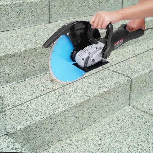 Electric Concrete Saw, 5800W 14in Circular Saw Cutter with 5.31in Cutting Depth, Wet/Dry Corded Concrete Saw for Metal, Granite, Porcelain, Wood, Reinforced Concrete - Image 4