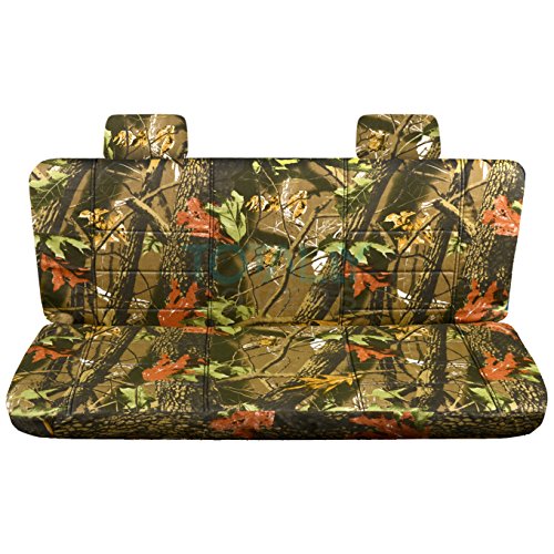 Totally Covers Compatible with 2004-2008 Ford F-150 Camo Truck Seat Covers (Rear 60/40 Split Bench) w/wo Center Armrest: Brown Tree Camouflage (16 Prints) F-Series F150 Back