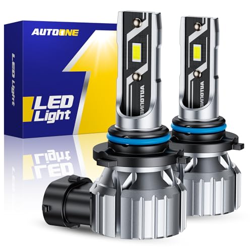 Image of AUTOONE HB4 /9006 LED Fog Lights, 20000LM, 6000K White 9006 Fog Bulb or DRL, Wireless, Easy Installation, IP68, Pack of 2