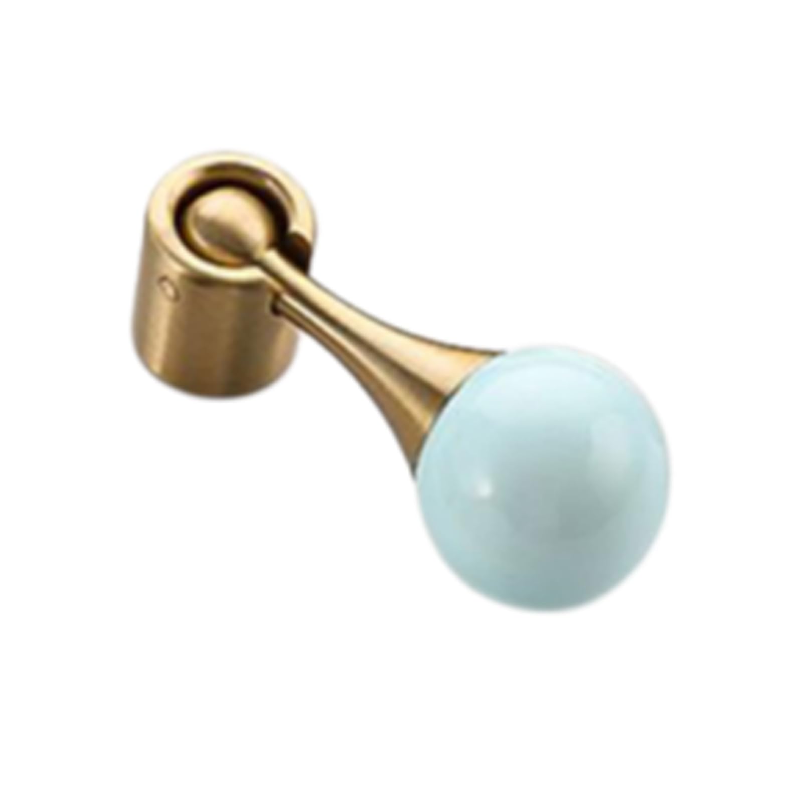 Dswzlqdxb 8 2 Pieces Cabinet Pulls Brass Door Handle Spherical Closet Handle Dressing Table Drawer Eyelet Gloves Cabinet Knobs Retro Door Levers Pendant (8)