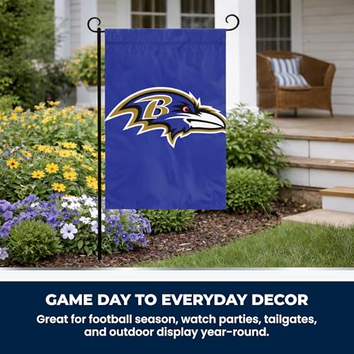 Drapeau de jardin Baltimore Ravens violet 45x31 cm pour extérieur