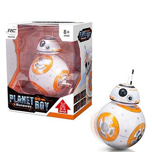 8-Inch 2.4G RC BB-8 Rolling Astromech Droid Remote Control Robot SW - The Rise of Skywalker Action Figure Ball Toys with Music Sound Box
