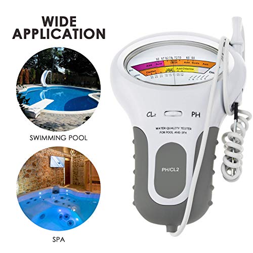 Portable Water Quality Analysis Chlorine & Ph Meter Swimming Pool Tester Monitoring Analyzer #TOP6