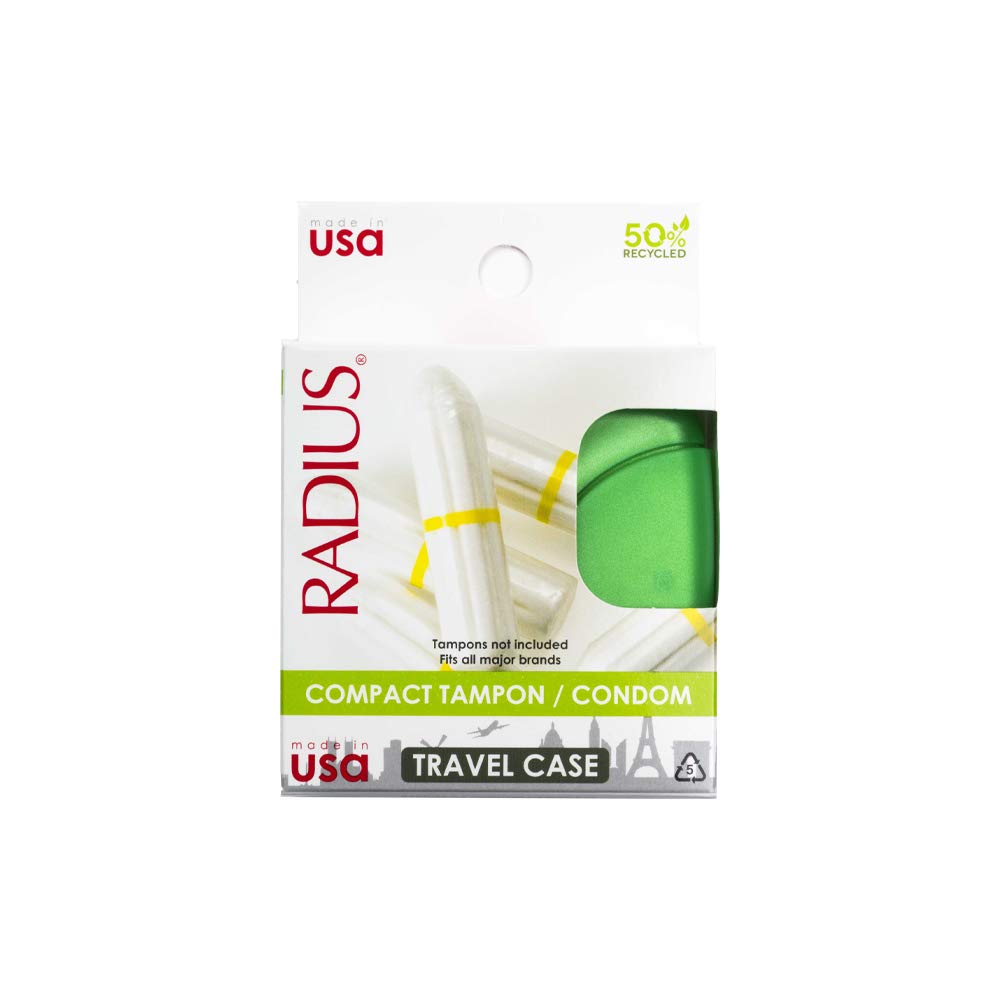 Radius Small Tampon/Condom Case, Green