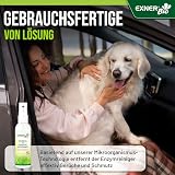 Exner Bio Geruchsentferner & Fleckenentferner - Mit Mikroorganismen gegen Flecken und Gerüche - für Haustiere, Haushalt und Ihr Auto, 100% natürlich & schonend - 100 ml Sprühflasche