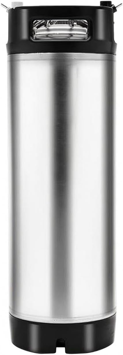 Bffcnl Spring-Latch Keg Polished Lock Keg Smooth Metal Beverage Storage, 9.5L