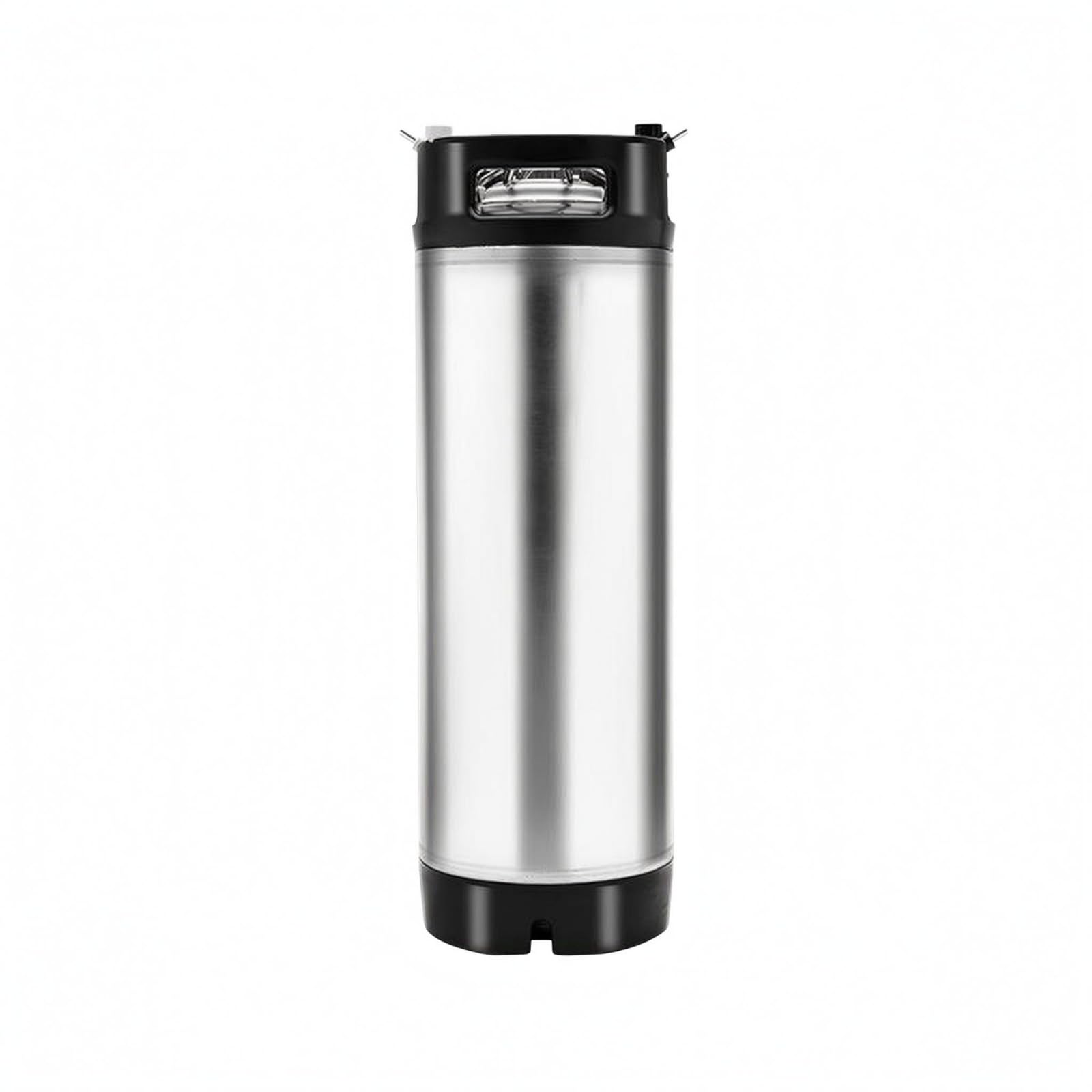 Bffcnl Spring-Latch Keg Polished Lock Keg Smooth Metal Beverage Storage, 9.5L