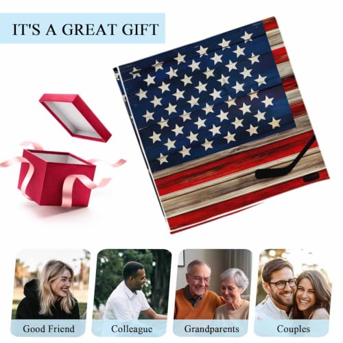 American Flag Magnetic Fluorescent Light Covers for Ceiling Lights 2x4 Ft, Blue Red USA Flag Retro Hockey Office Classroom Kitchen Drop Ceiling Light Covers Lighting Filters Shade Panel 2 Packs - Image 8