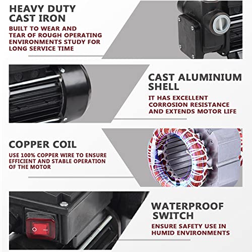 Image of Trupow 110V AC 20GPM Electric Self-priming Diesel Kerosene Oil Fuel Transfer Extractor Pump
