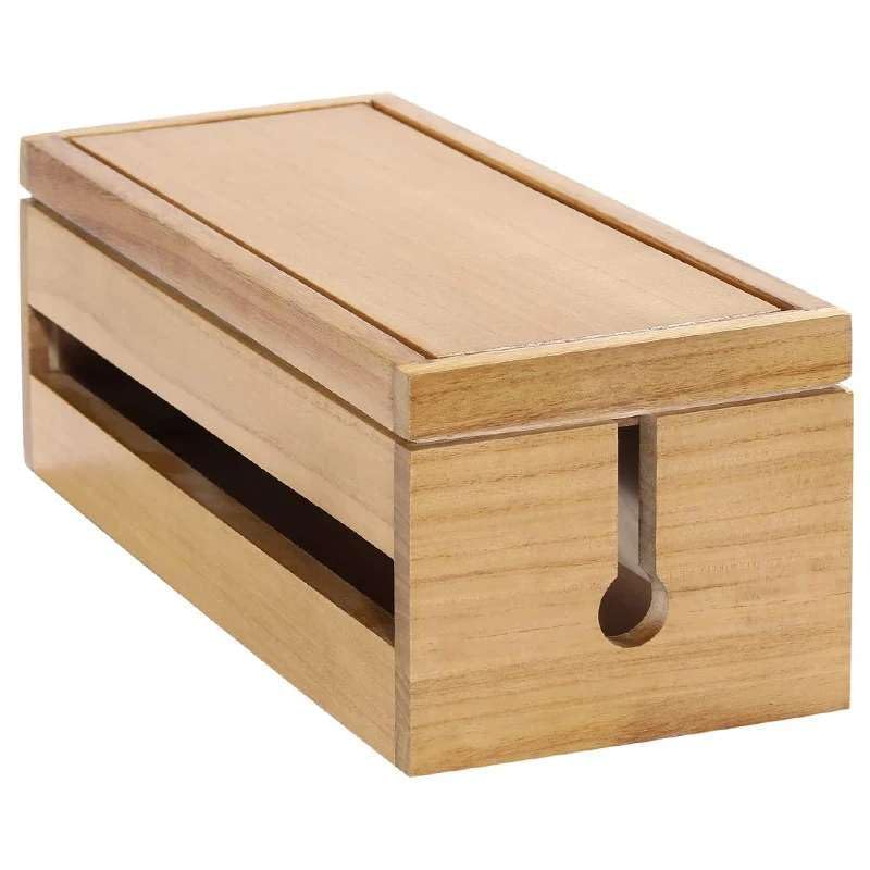 Premium Wooden Cable Organizer Box with Lid – Multipurpose Wire Management & Extension Board Cover for Desk, Living Room & Office – (Beige)-picture-15