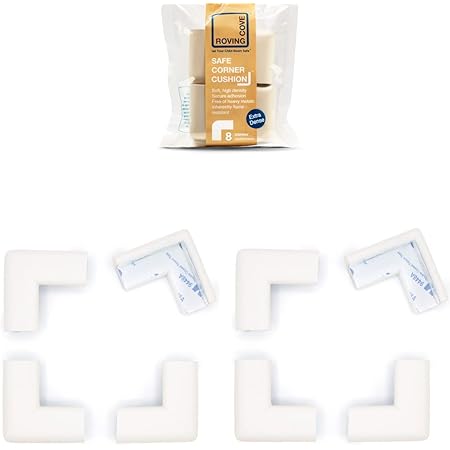 12 Pcs Baby Corner Protectors - Heavy Duty Soft Rubber Foam Furniture Bumper Guards, Child Proofing (Black)