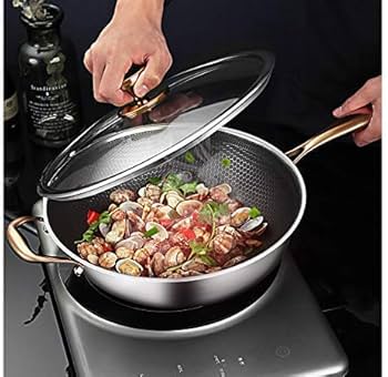 Amazon|ステンレス鋼ノンスティックフライパンオイルスモークなし Amazon|ステンレス鋼ノンスティックフライパンオイルスモークなし