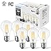LVWIT A19 LED Vintage LED Filament Bulb E26 Base Dimmable 7W (60W Equivalent)，2700K Warm White 800 Lumens，Omnidirectional, UL-Listed, Pack of 6