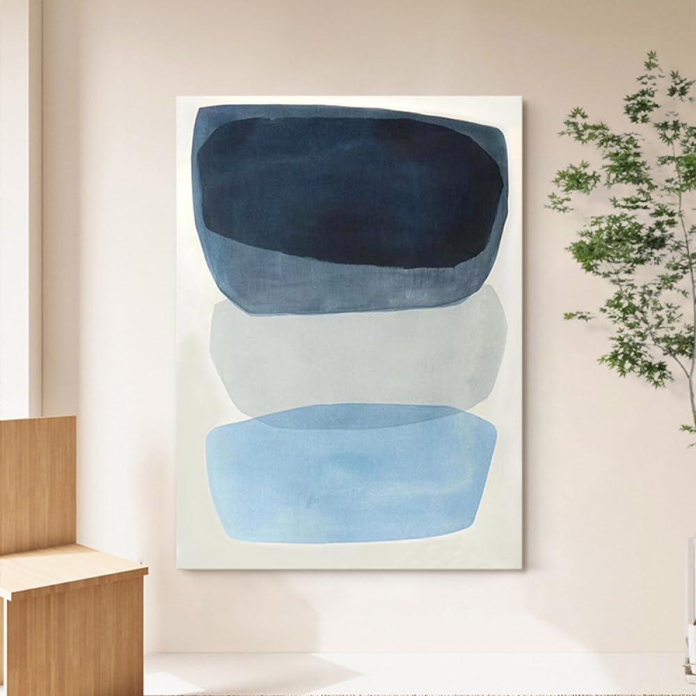Peinture à l'huile peinte à la main pour personnaliser un mur blanc de salon ou bureau