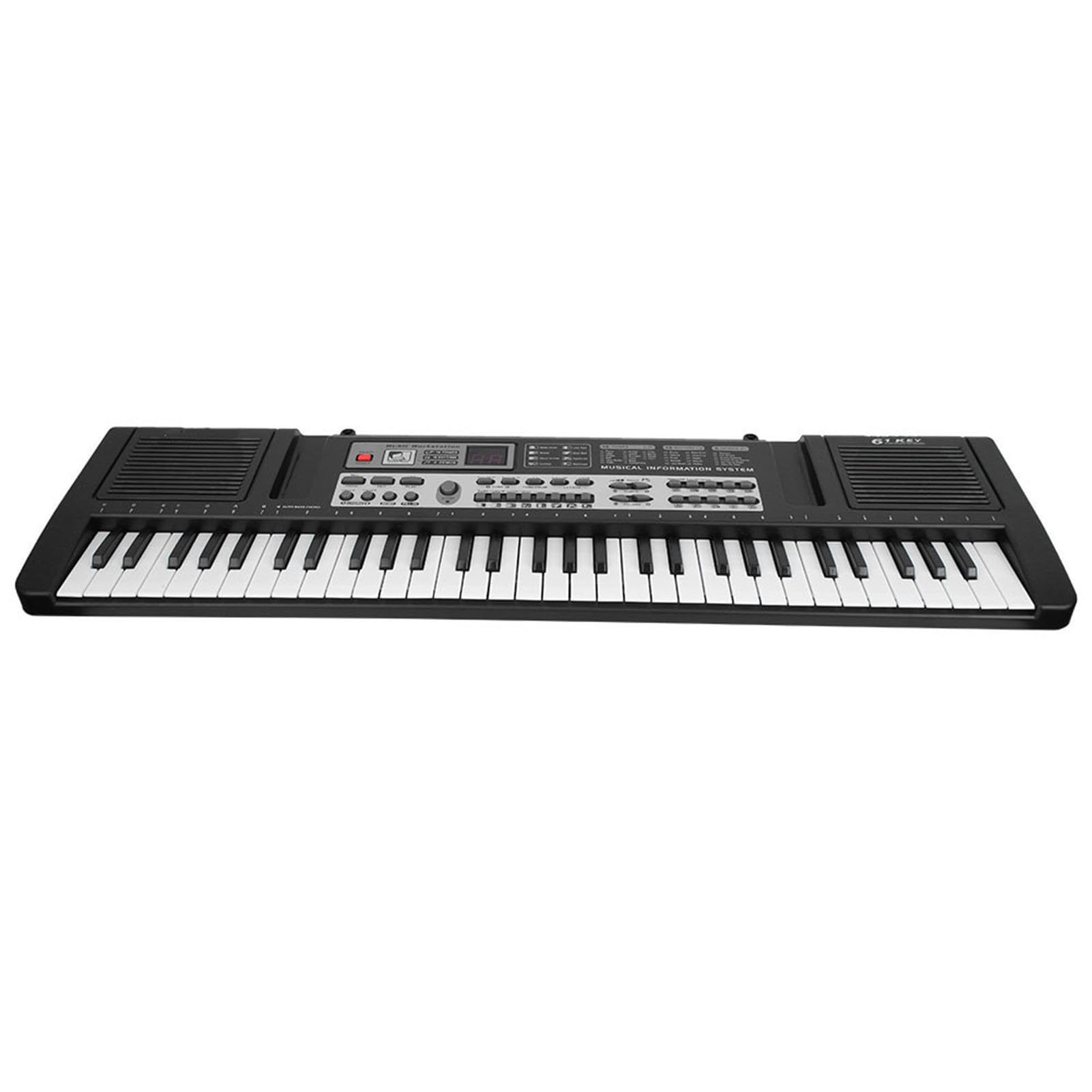 Generic Mini Tastiera Elettronica Giocattolo a 61 Tasti con Microfono per Bambini, Pianoforte Digitale Portatile con a Doppio Altoparlante, Strumento Musicale Educativo per Bambini Sopra i 5 Anni