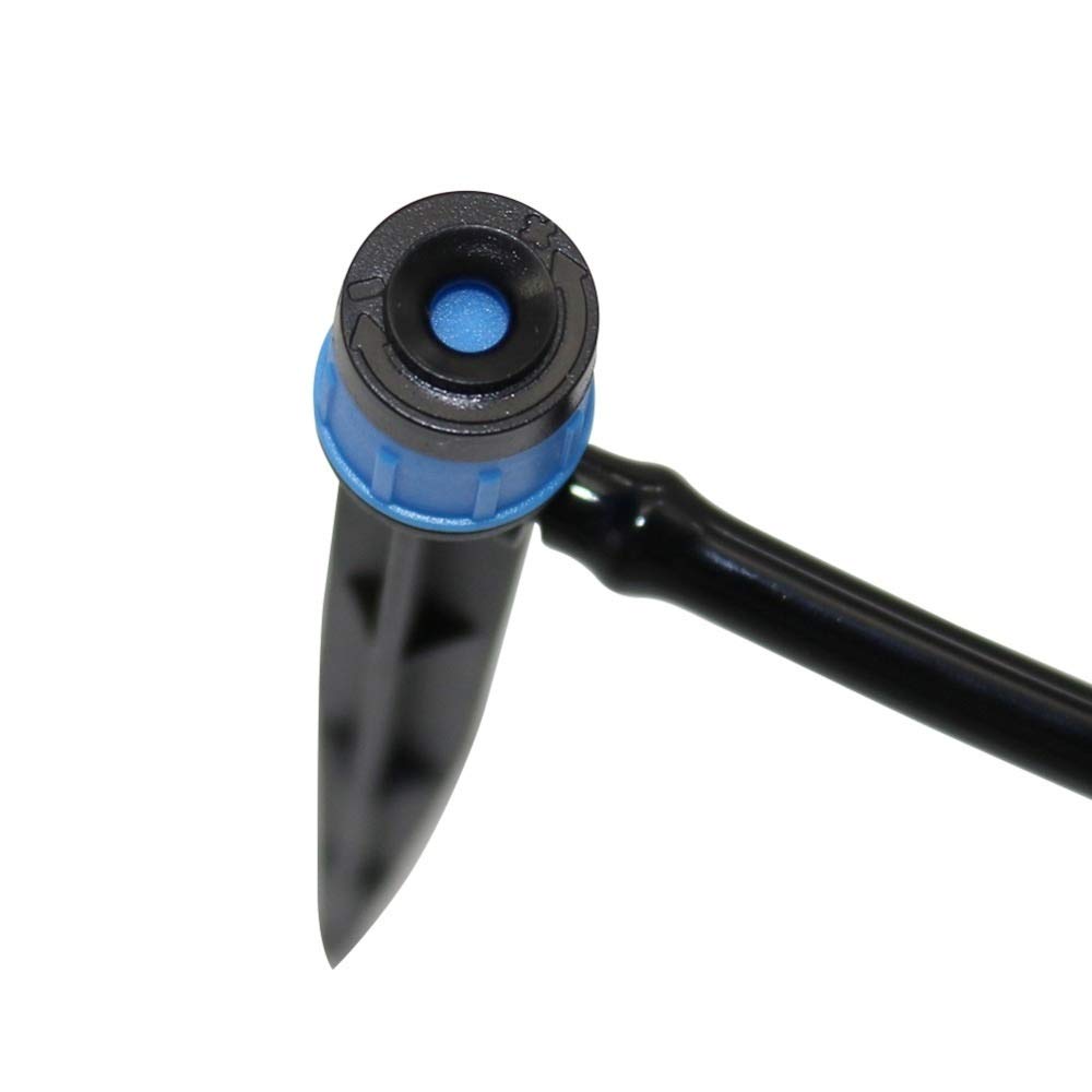 Boquilla de nebulización para riego de Jardines LR 200 Piezas Jardín microaspersión Agricultura Boquilla Dispersión Gotero 16cm Insertar el Soporte Dispersión Gotero de riego del Invernadero