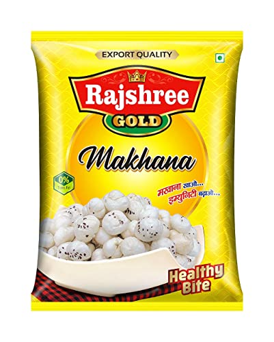 Image of Rajshree Phool Makhana /Fox nuts /Popped Lotus Seeds (1Kg (250gms x 4)): Vegan, Gluten Free, Rich in Protein & Calcium