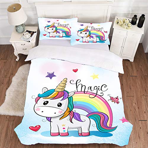 Oldpapa Juego De Funda Nórdica Para Niños, Lindo Juego De Cama Con Estampado De Dibujos Animados Para Niñas Con Funda De Almohada Para Adolescentes, Niños Y Niñas, Decoración De Dormitorio