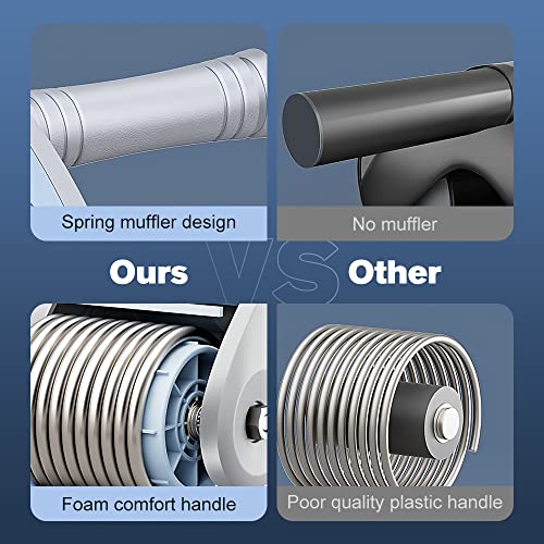 Roda abdominal de rebote automático, 2023 nova roda de barriga de recuperação automática com tapete