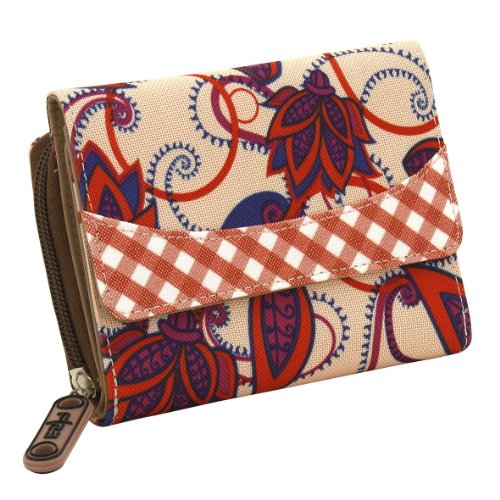 Preisvergleich Produktbild Friedrich Lederwaren Geldbörse Andiamo Blumen