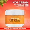 MAJESTIC-PURE-Cellulite-Hot-Cream-Soothing-Relaxing-Tightening-Firming-Slimming-with-Vegan-Collagen-Turmeric-Caffeine-Joint-and-Muscle-Pain-4-oz MAJESTIC PURE Hot Cream - with Caffeine, Vegan Collagen & Turmeric - Massaging, Relaxing, Skin Tightening, Firming…