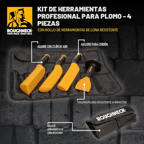 Kit de modelado de plomo Roughneck Pro para moldear remates de aluminio 4
