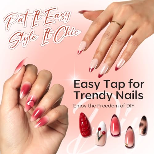 Image of modelones Pat Paint Gel Nail Polish, 2 Colors Soak Off UV Patting Gel