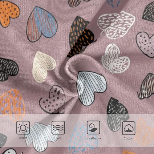 Joisal Cotton Toddlers Underwear Floral Colorful Hearts Valentine Little Girl Panties Durable Kids Briefs Undies 2t3