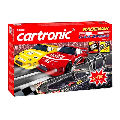 Cartronic Car-Speed Raceway I Spielfertiges Rennbahn Set mit 7,00m...