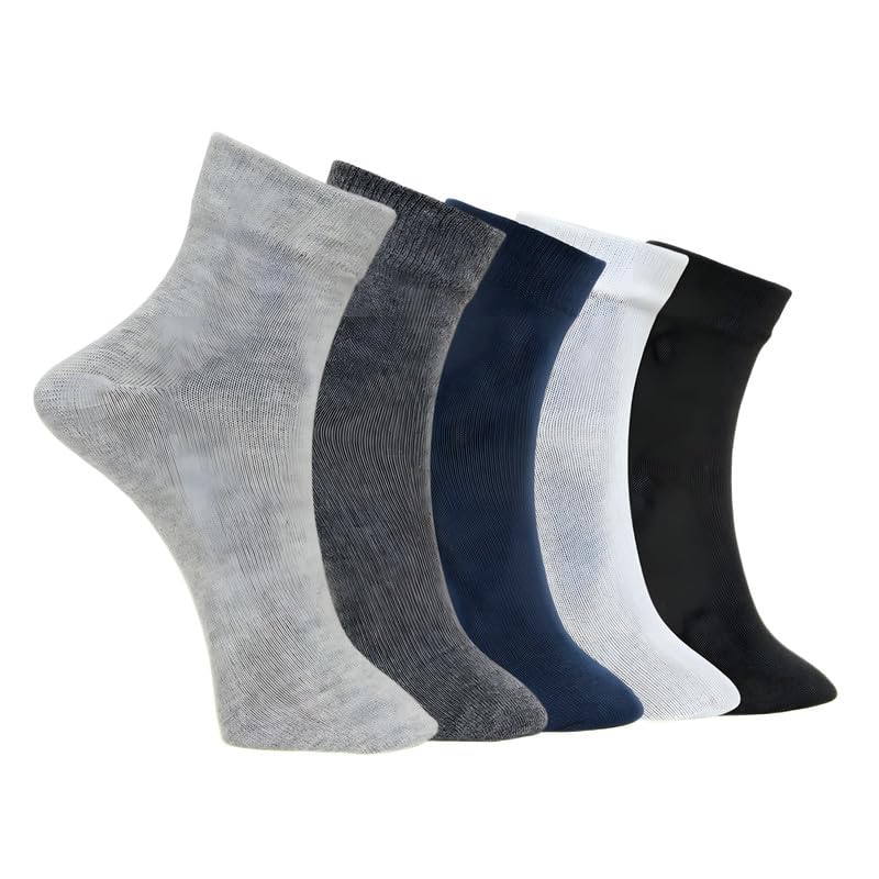 mje Unisex Ankle Length Socks | Lightweight & Comfortable Socks for Men and Women | PACK OF 5-picture-13