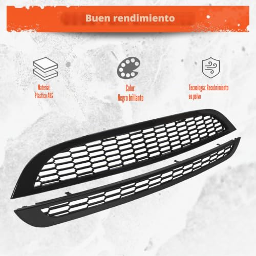 Cubierta de parachoques Mini Cooper R50 R52 R53 en acabado exclusivo negro brillante 3