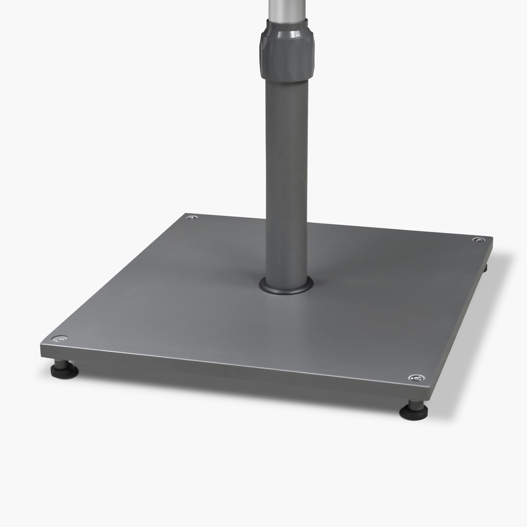 PURPLE LEAF Patio Umbrella Base Stand AT4040 Market Table Weighted Base Outdoor Heavy Duty Square Steel Plate Stand 88 LBS Black