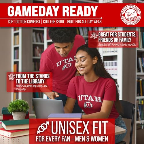 Image of NCAA Gameday Cotton T-Shirt for Men and Women | Officially Licensed NCAA Tee - Preshrunk Ring-Spun Cotton - Screen-Printed Team Logo