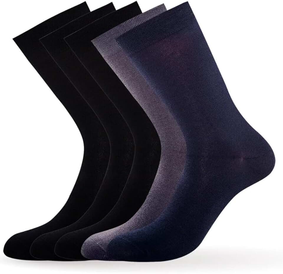 Kit 6 Pares Meia Social Cano Longo Masculino Confortável