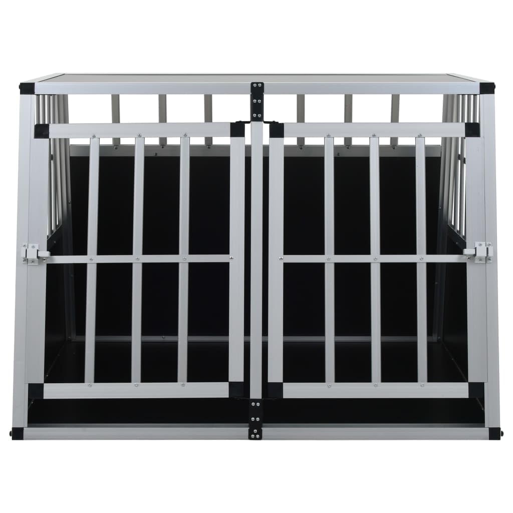 Generico Trasportino per Cani con Doppia Porta 94x88x69 cm,Argento,19.1kg,170665