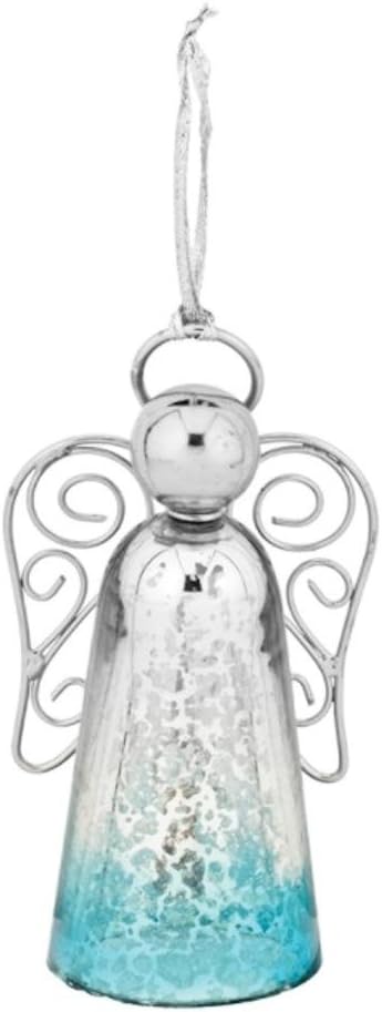 Regal Art & Gift Murano Angel Bell 4" - Blue