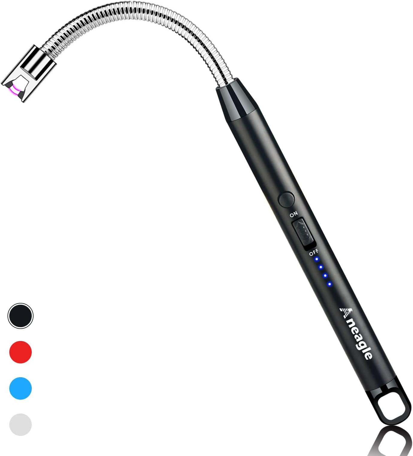 Candle Lighter Rechargeable Electric Arc Candle Lighter with Led Battery Display Screen and Long Flexible Neck USB are Applied to Light Candle Cooking Fireworks Flame