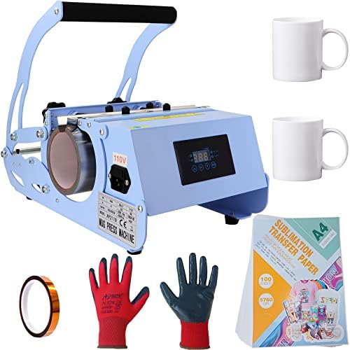 20 OZ 30 OZ Tumbler Heat Press Machine,Mug Press for All Size(11 OZ 15 OZ 16 OZ 20 OZ 30 OZ) Straight Blanks Skinny Sublimation Tumblers，Cup Heat Press DIY Sublimation Tumbler Press-Light Blue