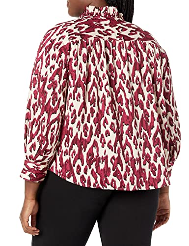 Nic+Zoe Women's Plus Size Tribal Ikat Top, Red Multi, 2X #TOP1