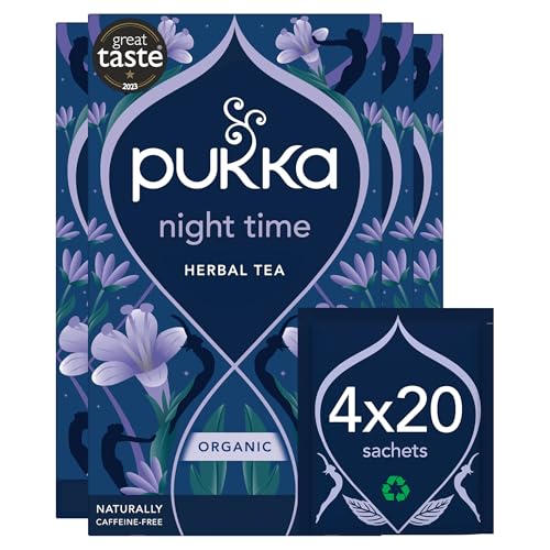 Pukka Herbs Night Time Herbal Tea, 4 Packs