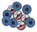 ABN 2” T27 80 Grit High Density Zirconia Alumina Flat Flap Disc Roloc Roll Lock Grinding Sanding Sandpaper Wheels 10 PK