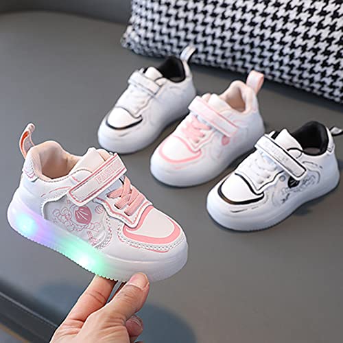 Kids Sneakers Boys Girls White Shoes Lo𝐰 Top Lac𝐞 Up Footwear for Toddler Big Kids Toddler Wide Shoes Boys Light Up3