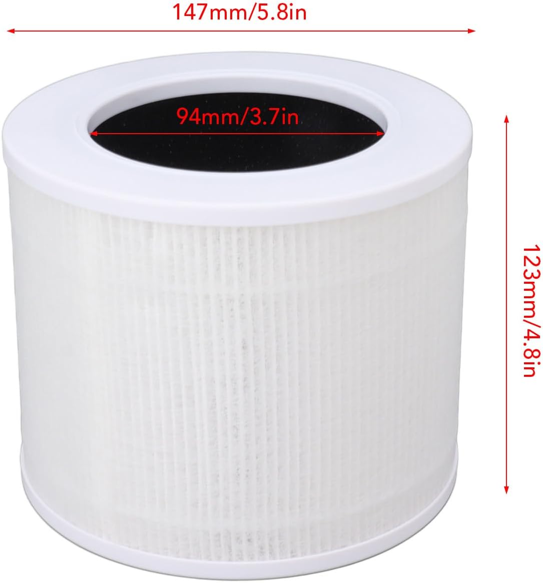 LJCM Air Purifying Filter, Strong Filtering Effect Air Purifying Filter Replacement High Efficiency for Household