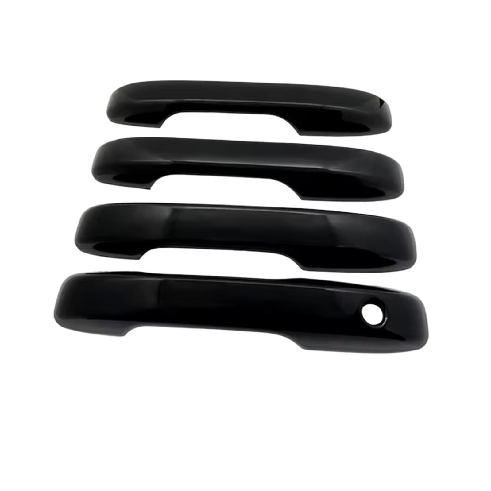 Feoosvx for Fit for Jazz GR 2020-2024 Car Accessories Carbon Fiber Chrome Door Handle Cover Trim Door Handle Handle Side(Gloss Black)
