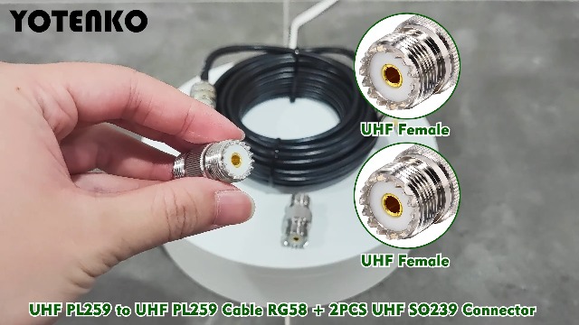 Connecteurs Coaxiaux UHF PL259 Mâle Argent - Lot De 5 Pour Câble RG58/RG142