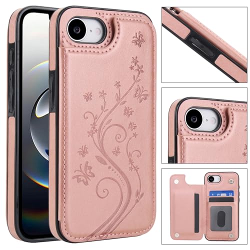 Coque iPhone 16E Asuwish or rose pour éviter les rayures d'objectif - 3