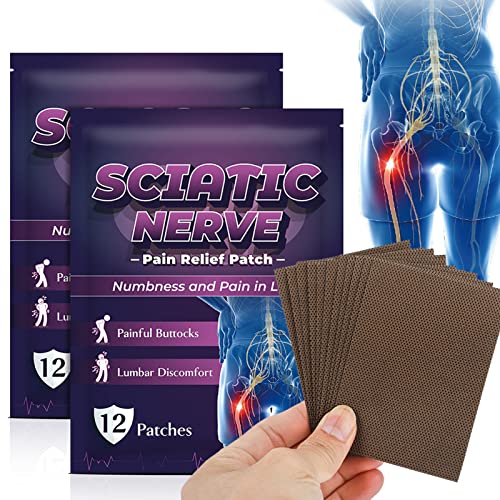 Parche Reductor Del Dolor, 60 Hojas Parche Reductor Del Dolor Del Nervio Ciático Tela Elástica Parche Muscular De Liberación Multifuncional Para Glúteos Traseros