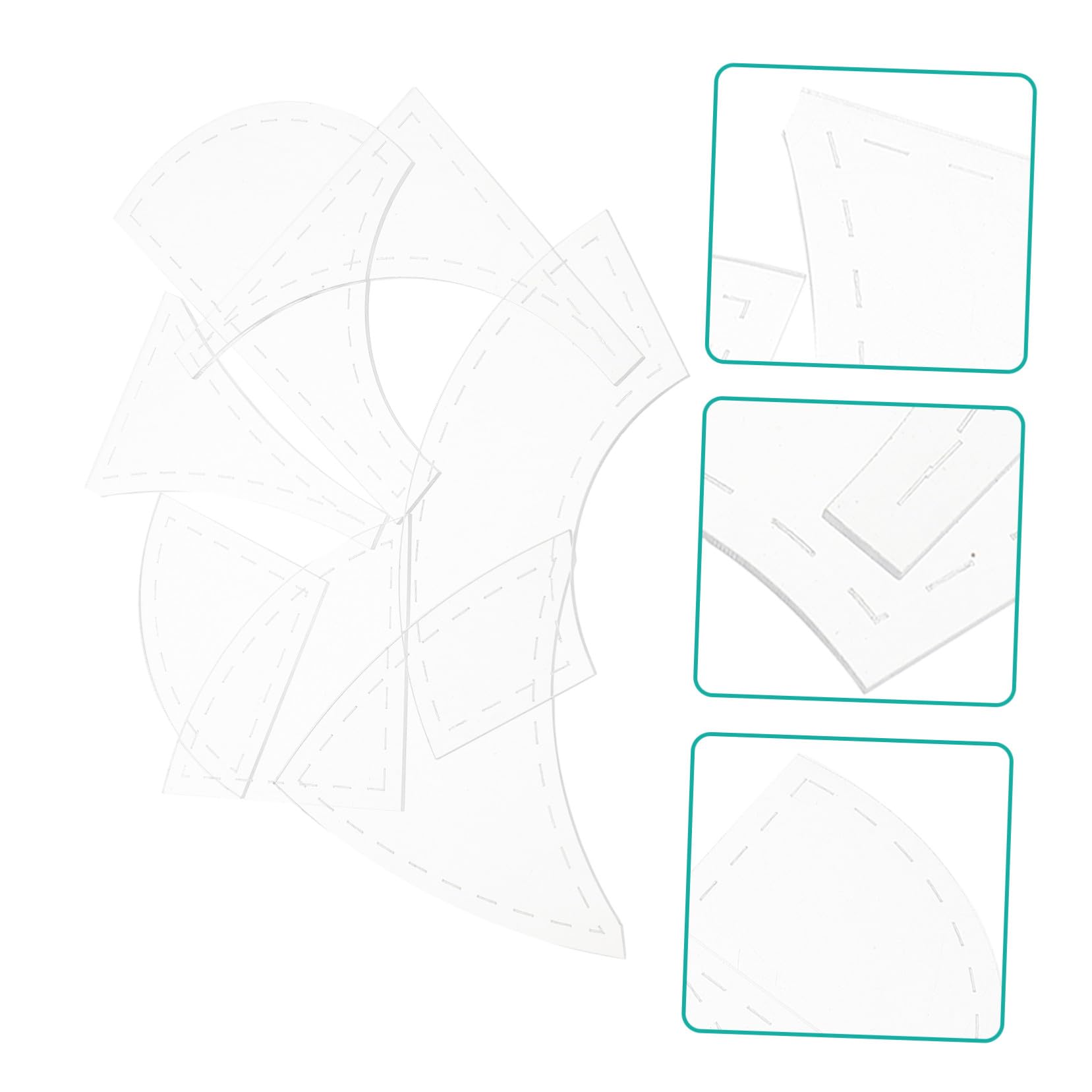 28 Piezas Plantillas Acrílicas para Acolchado y Costura Reglas Versátiles para Manualidades Diseño Patchwork Ligeras y Fáciles de Transportar para Principiantes y Profesionales