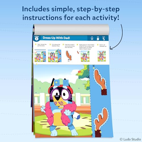 Image of Skillmatics Snip Snip Bluey, Scissor Skills Toy, Felt Craft, Gift for Kids