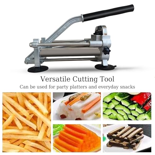Affettatrice professionale per patatine fritte, resistente, per casa e ristorante, ideale per patatine fritte e verdure croccanti